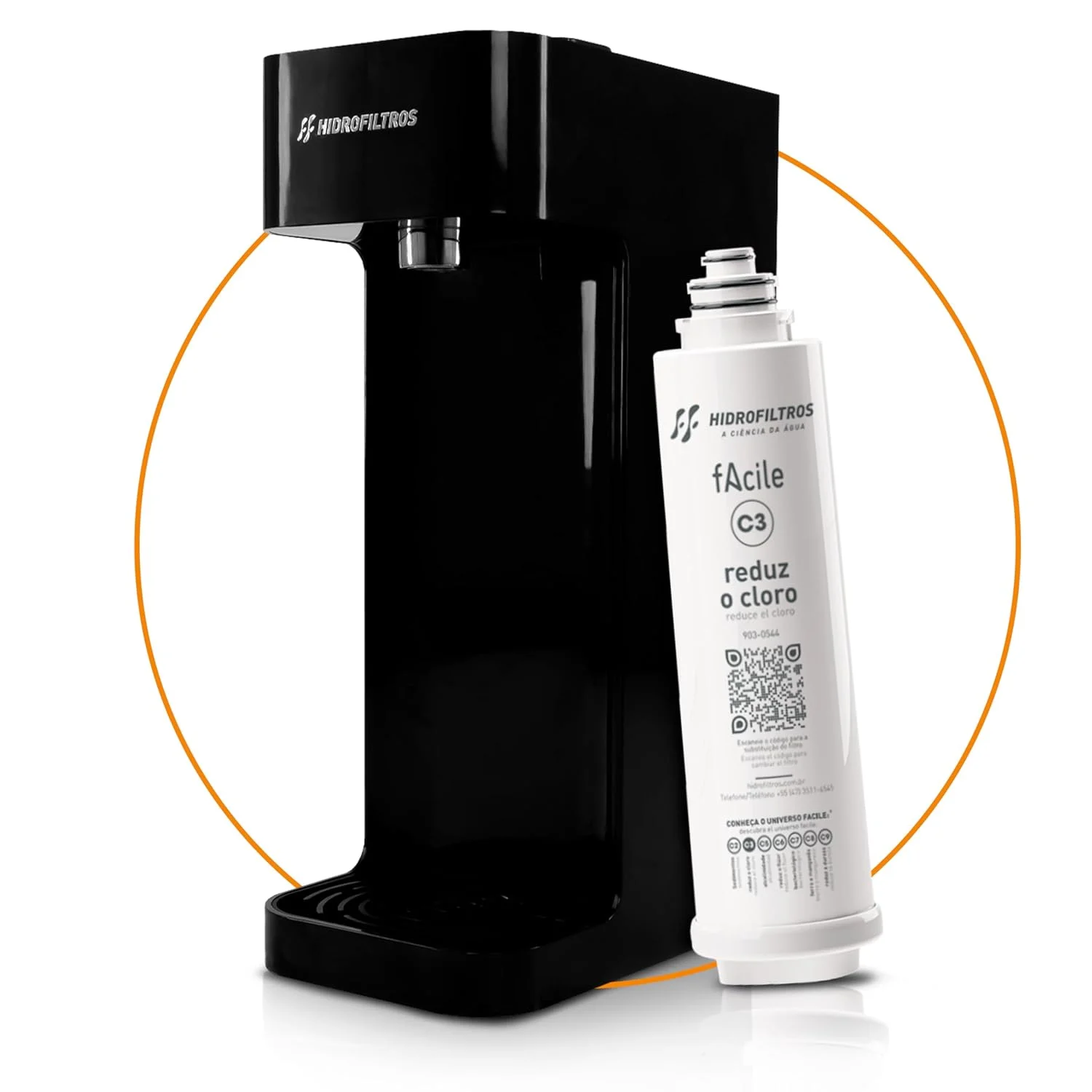 Hidrofiltros Purificador Facile C3 Bancada