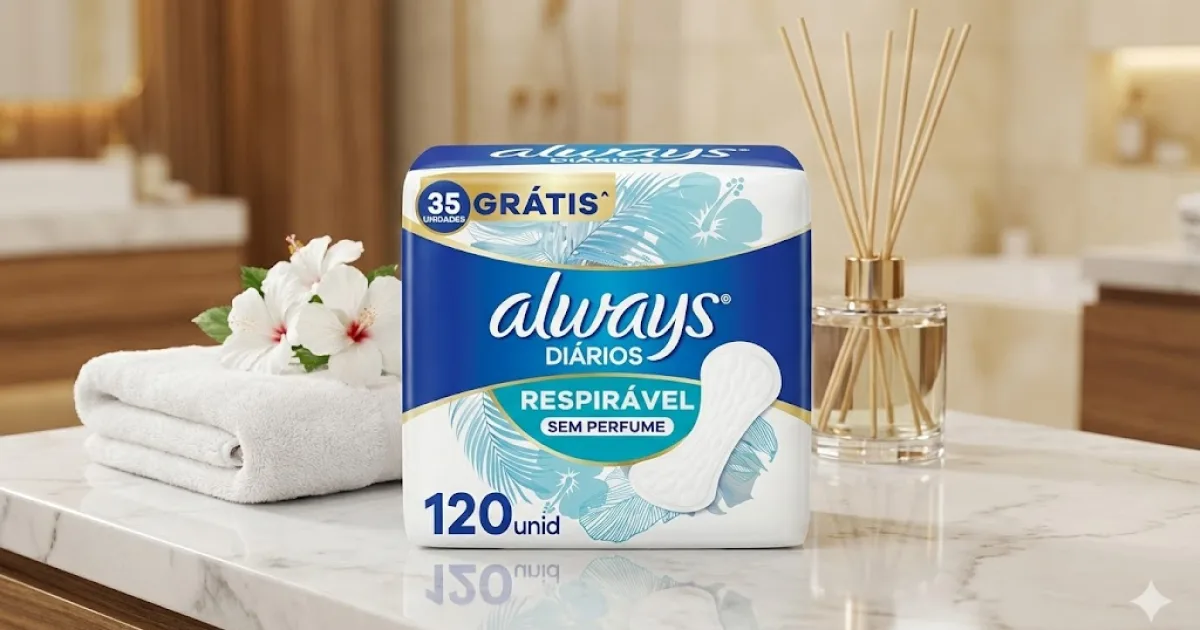 Melhor absorvente diário: Os 10 melhores em 2026