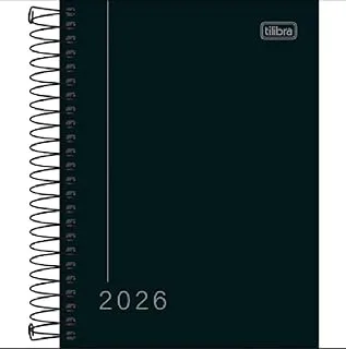 Tilibra Agenda 2026 Preta Pepper