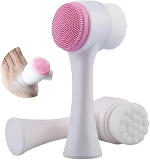 Escova De Limpeza Facial Silicone 2 Em 1