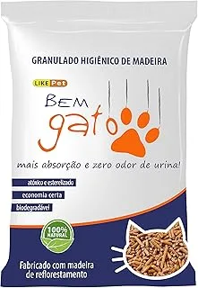 Granulado de Madeira Bem Gato 15Kg