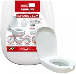 Assento Sanitário Retangular Mebuki