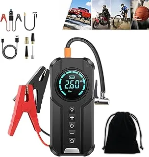 Auxiliar De Partida + Bomba Compressor Calibrador De Ar Pneu