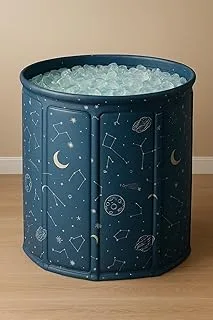 Banheira Dobrável Spa Portátil Azul