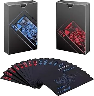 Kit 2 Baralhos Black Vermelho e Azul