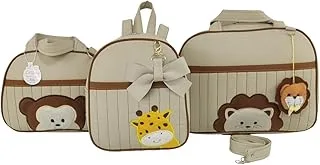 Kit Bolsa Maternidade 3 Peças Safari