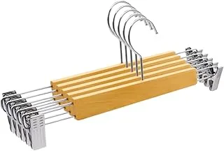 kit 10 cabides presilha madeira premium