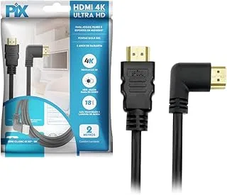 Pix Cabo HDMI 2.0 90 Graus 2 Metros