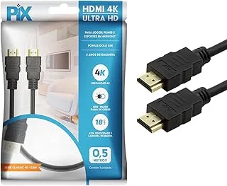 Pix Cabo HDMI 2.0 Curto 0.5 Metros