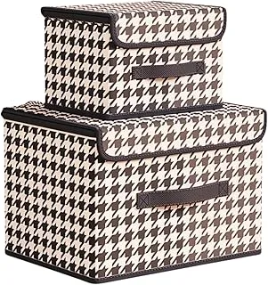 Kit 2 Caixas Organizadoras Xadrez