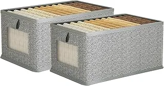 Conjunto Caixas com Visor Cinza