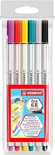 Stabilo Pen 68 Brush 6 Cores