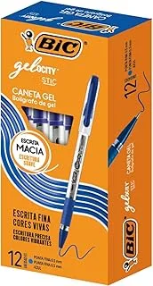 Bic Caneta Gel Gelocity Azul 12 Unidades
