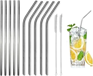 Kit 12 Peças Canudos Inox