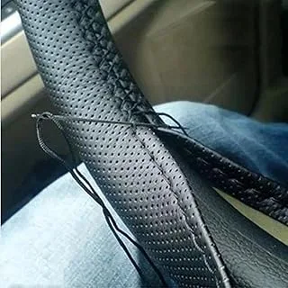 Capa Costurada Couro Ecológico Preta