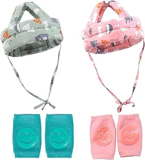 Kit Capacete e Joelheira Engatinhar