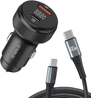 Carregador Veicular Turbo 60W 2 USB-C