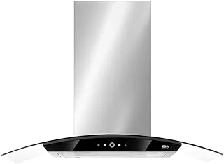 Coifa de Ilha EOS Vidro Curvo Touch