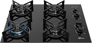 Fischer Cooktop À Gás 4 Bocas Fit Line Trempe Iron