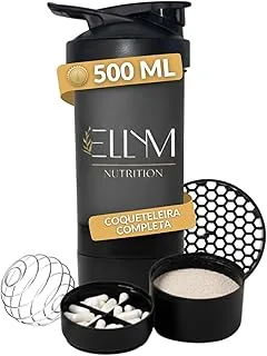 Coqueteleira Ellym Nutrition com Compartimento