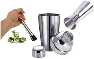 Kit Inox Caipirinha 3 Peças