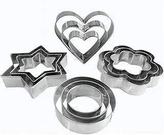 Kit 12 Cortadores De Biscoito Inox