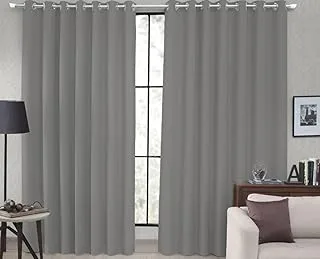 Cortina Tecido Cinza Escuro 2,70m