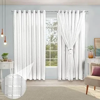 Cortina Voil Xadrez Grande 4m