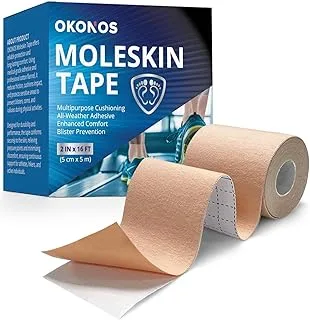 Fita Atlética Moleskin Rolo 5m