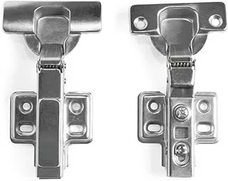 Kit 2 Dobradiças Inox Curva