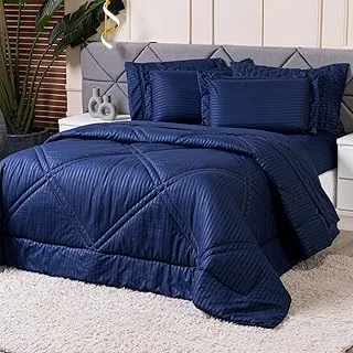 Kit Edredom Mônaco Fitado 300 Fios