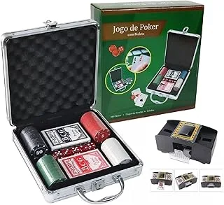 Maleta de Poker com Embaralhador Incluso