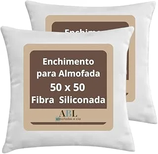 Kit 2 Enchimento Fibra Siliconada 50x50cm