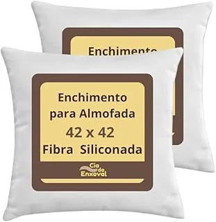 Kit 2 Enchimento Refil Fibra Siliconada 42x42cm