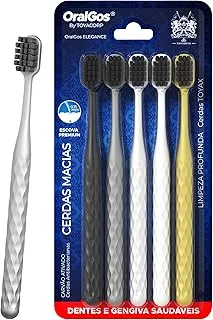 Kit Escova Carvão Ativo 5 Unidades