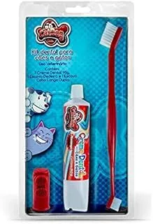 Kit Bucal Pet Morango com Dedeira