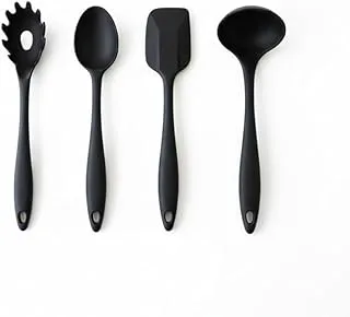 Kit Utensílios Silicone Preto