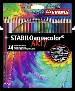 Lápis De Cor Aquarelável – Stabilo Aquacolor Arty – 24 Cores