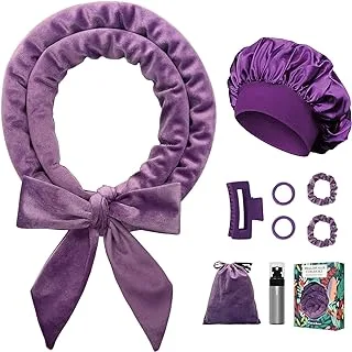 Faixa De Cabelo Roxo 9 Peças