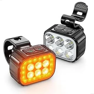 Kit Farol e Lanterna Traseira Bike 6 Leds Techtrends