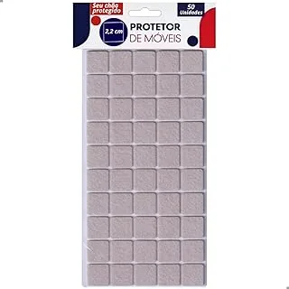Kit 50 Feltros Protetores Quadrados