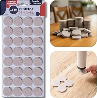 Kit 32 Feltros Redondos Antideslizante