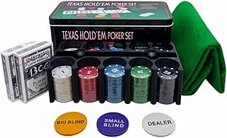 Jogo Para Poker 200 Fichas na Lata