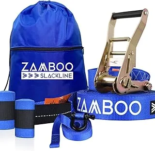 Slackline Zamboo Kit Startline 15M Azul