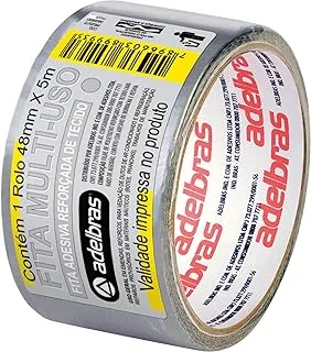 Adelbras Silver Tape Cinza 5m