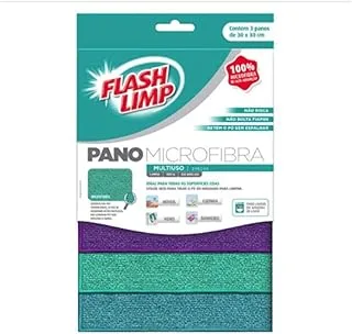Flash Limp Pano Microfibra 3 Peças