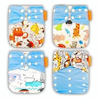 Kit 4 Fraldas Ecológicas Premium + Absorventes