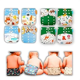 Kit 8 Fraldas Ecológicas + 12 Absorventes