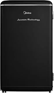 Frigobar Midea Retrô 93L Preto Inverter