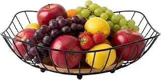 Fruteira Aramada com Base de Bambu